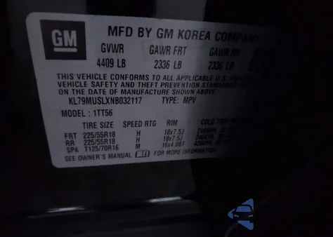 2022 Chevrolet Trailblazer Awd Rs z USA, uszkodzony, nr VIN KL79MUSLXNB032117